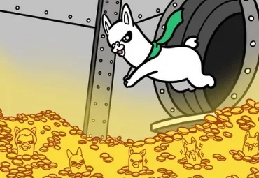 Illustration of a vault of coins, for alpaca farm finances